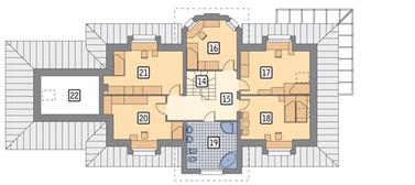RZUT PODDASZA POW. 96,9 m²
